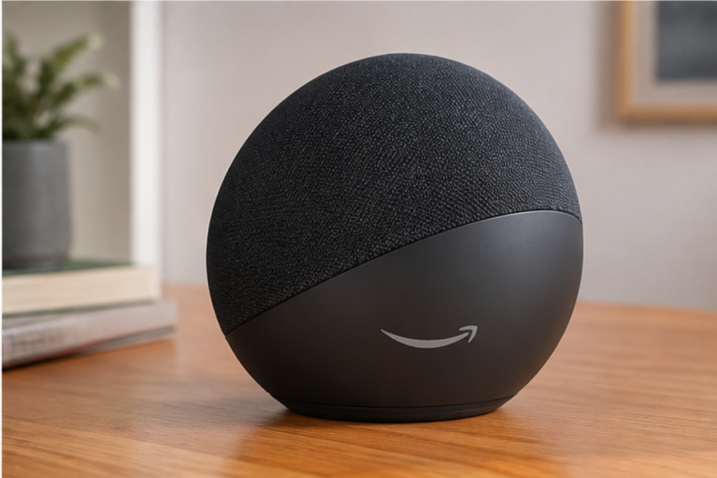 Echo Dot 5th Gen smart speaker in a modern home