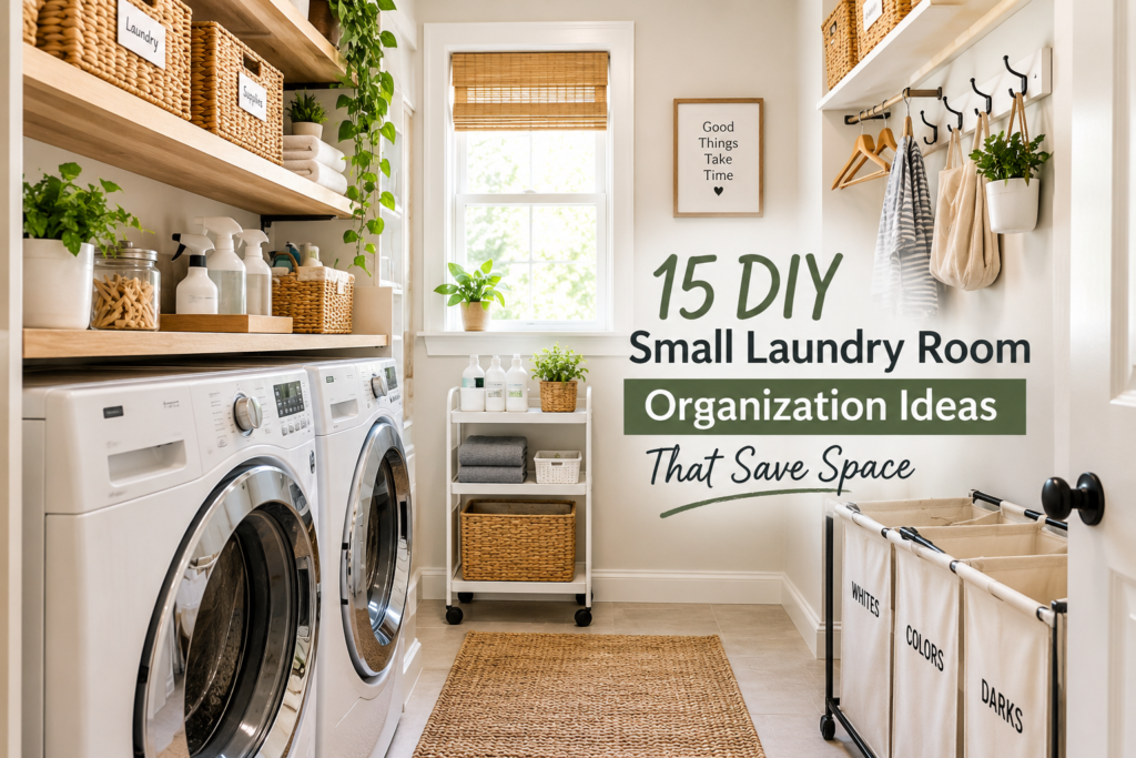 DIY small laundry room organization ideas that save space