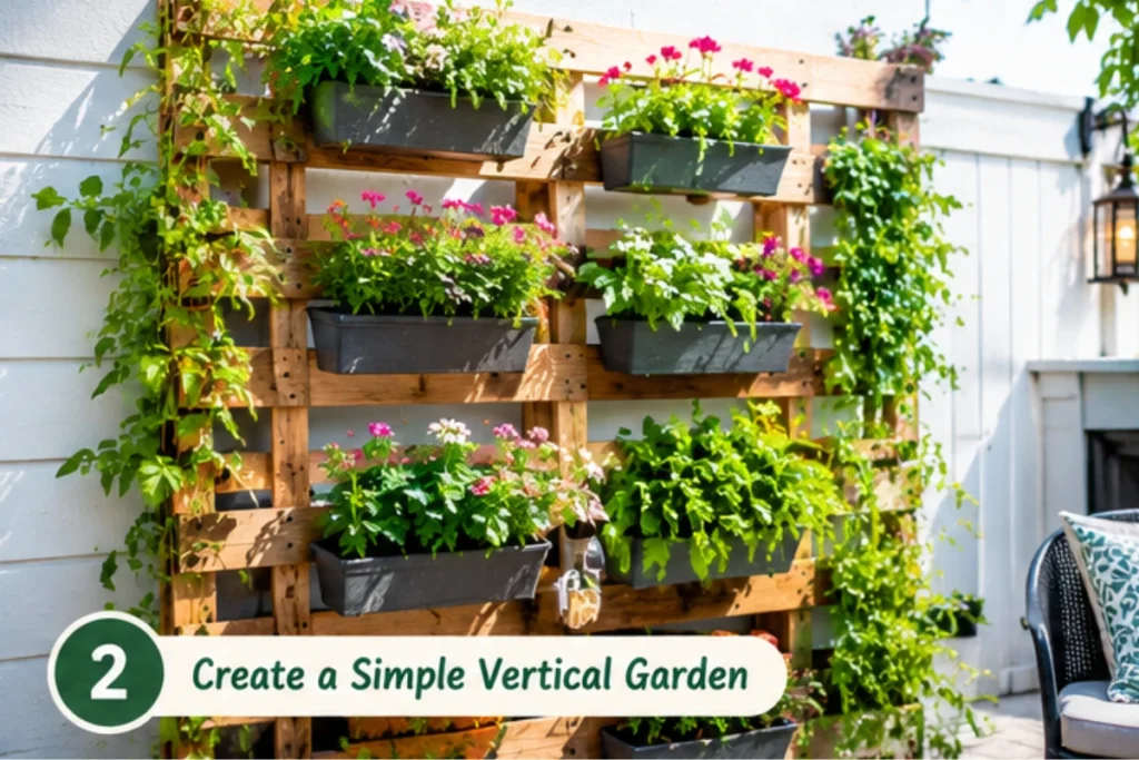 Small gravel garden with plants and affordable landscaping