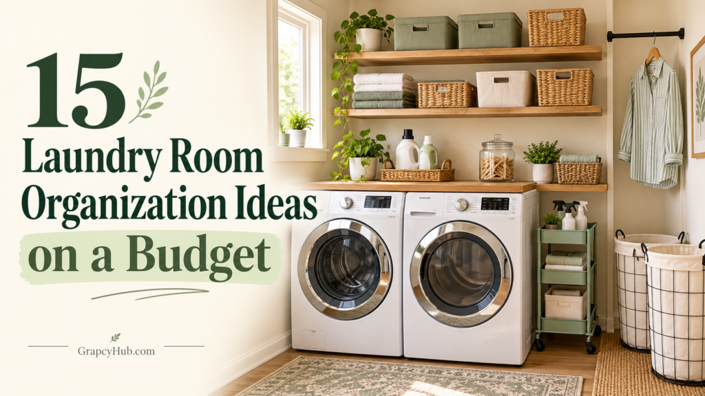 laundry room organization ideas on a budget