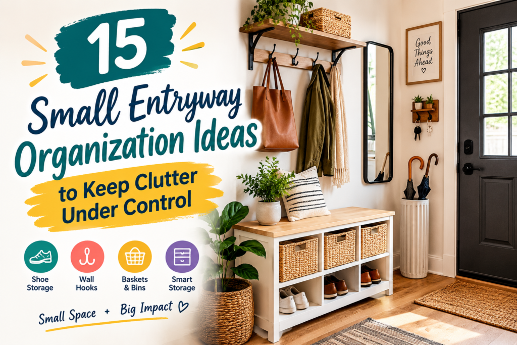 small entryway organization ideas to keep clutter under control